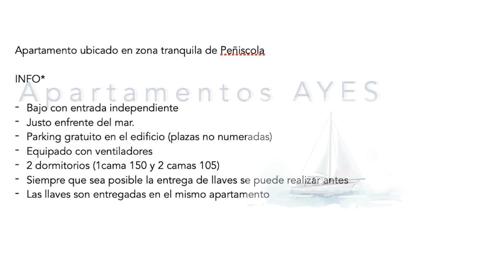Apartamento Playa Norte Peñíscola Eksteriør bilde